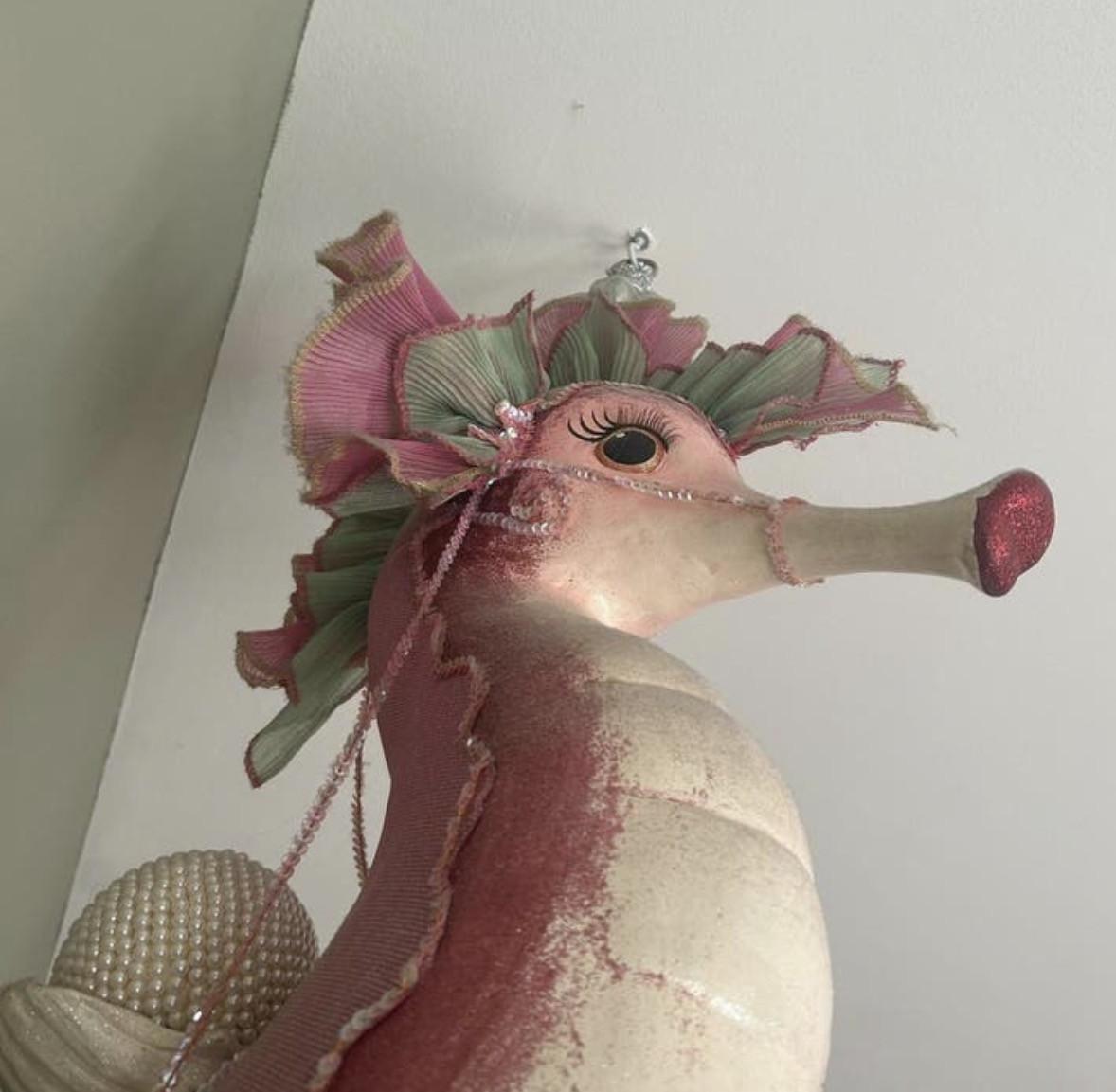 Groot decoratief zeepaard, uniek en kleurrijk