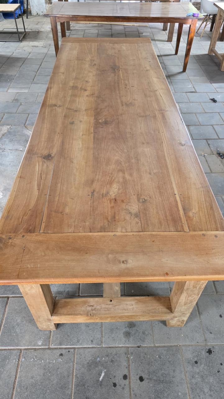 3 meter lange boerentafel mooi geleefd blad