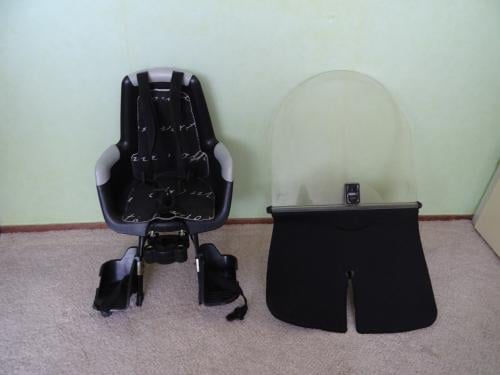 Fietstoeltje met windscherm