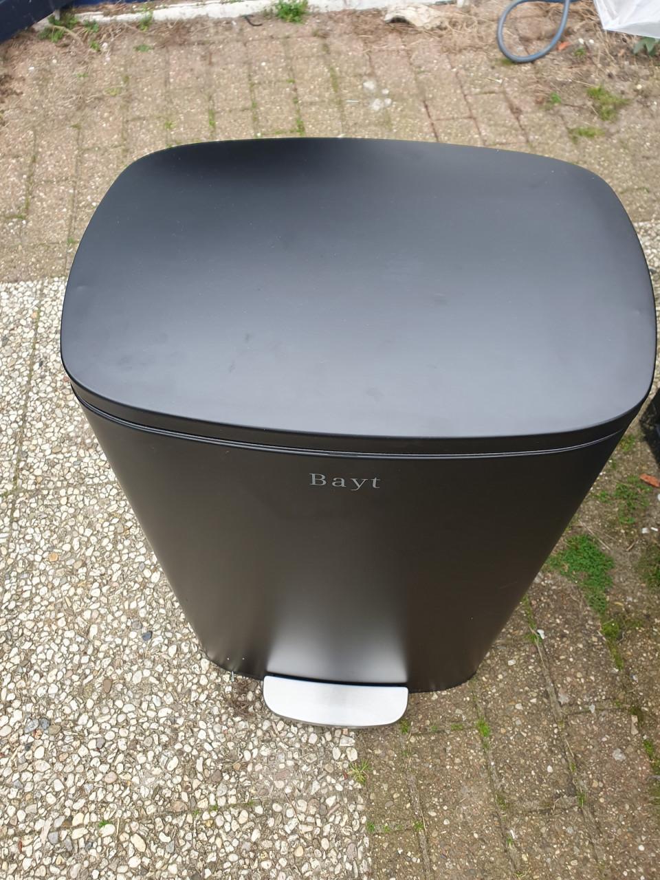 Bayt pedaalemmer 50L zilver | prullenbak keuken