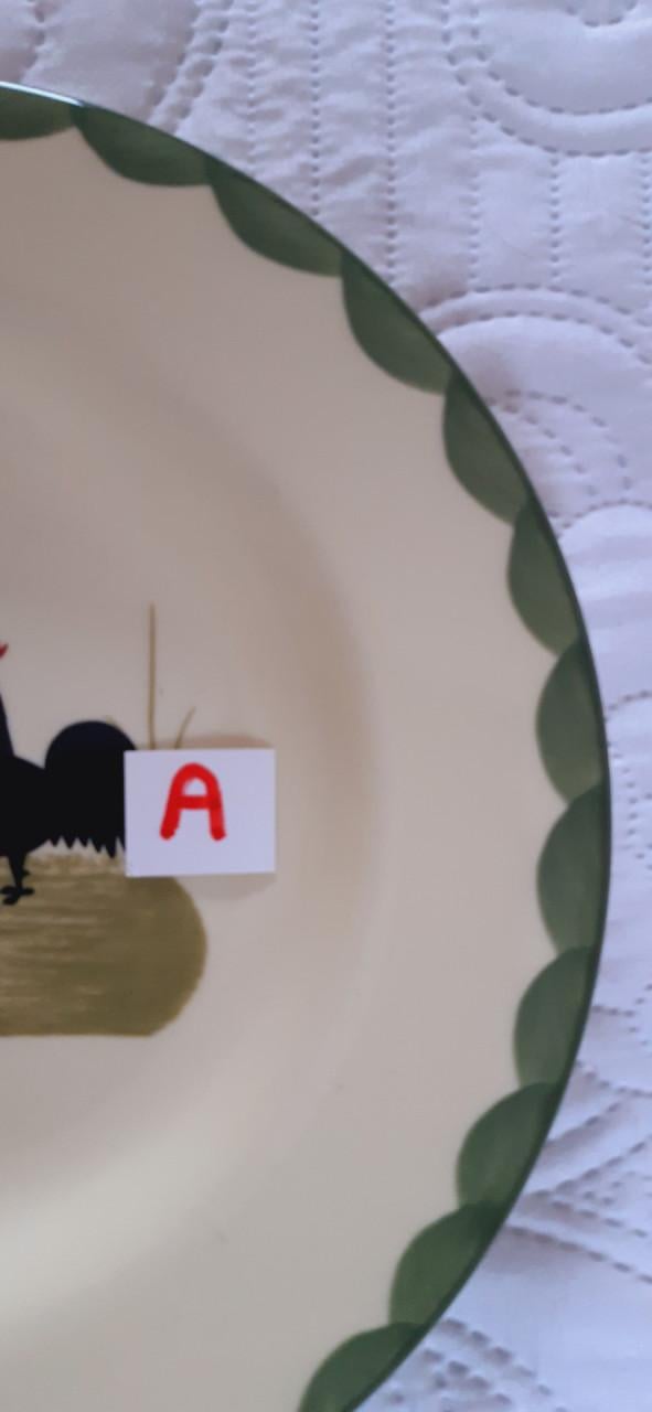 Kip & Haan servies: diep bord, 2 stuks