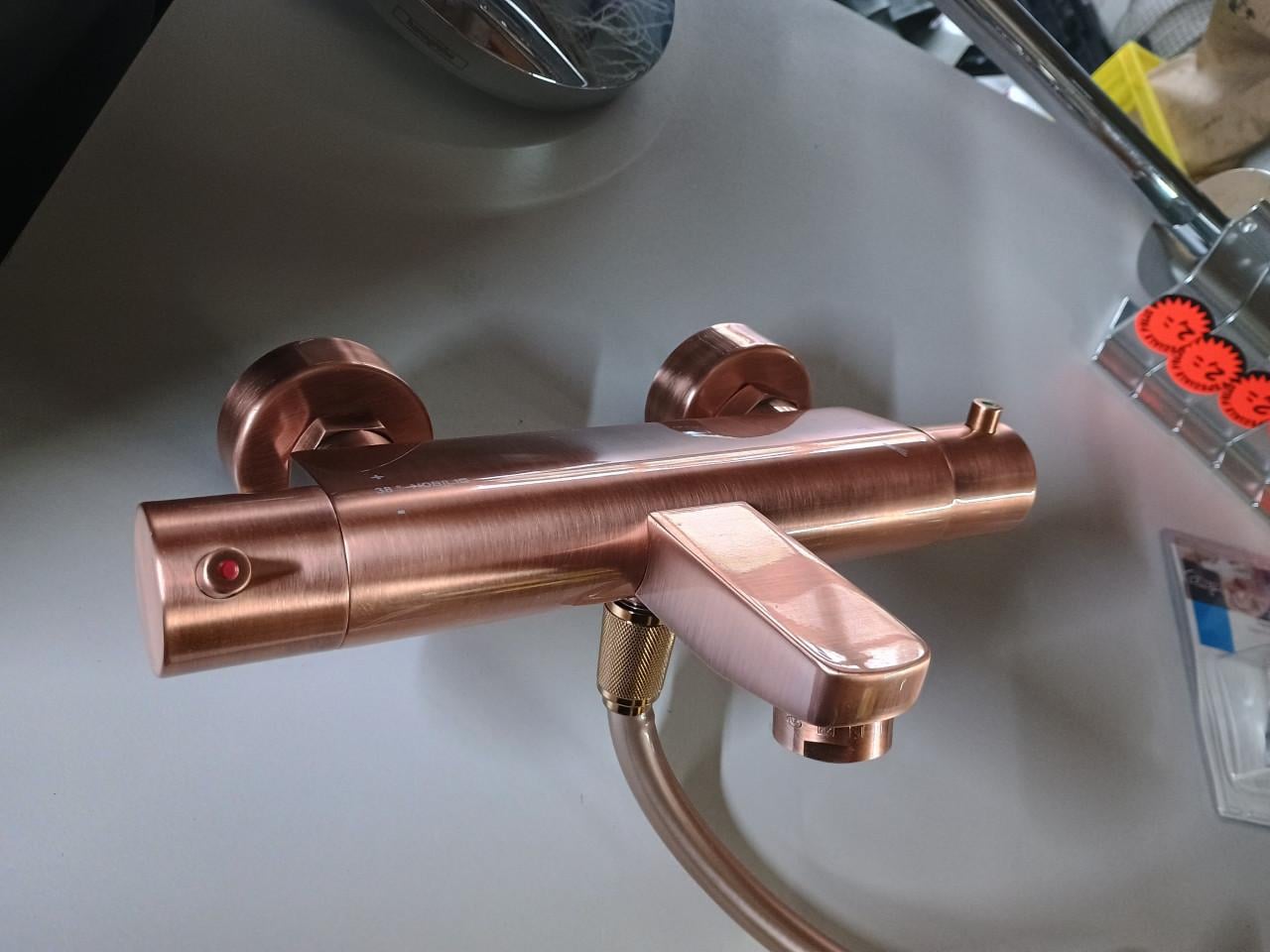 Douche / bad kraan brons