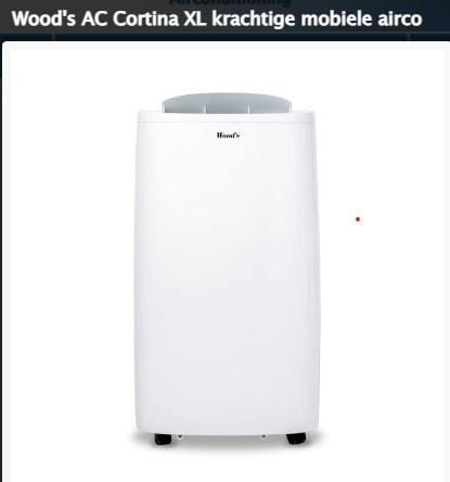 Wood's Mobiele Airco in nieuwstaat, voor grote ruimte