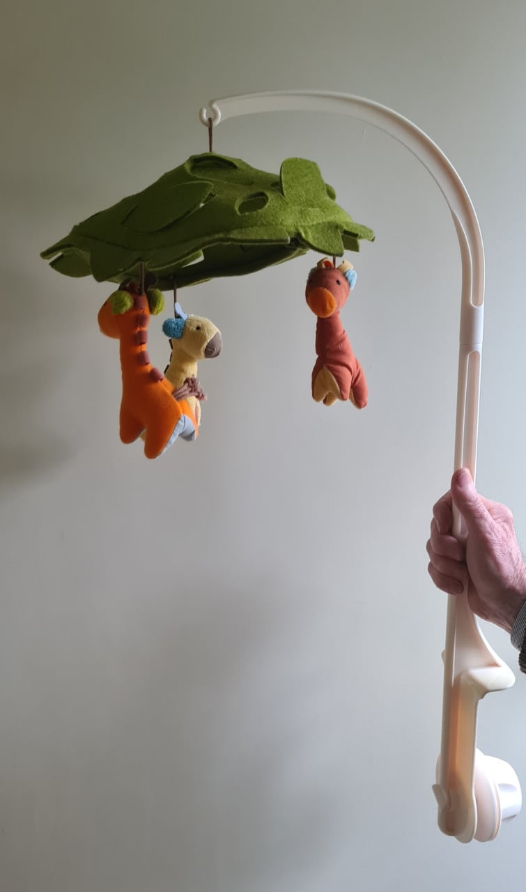 Mobiel van textiel voor baby ledikant of box