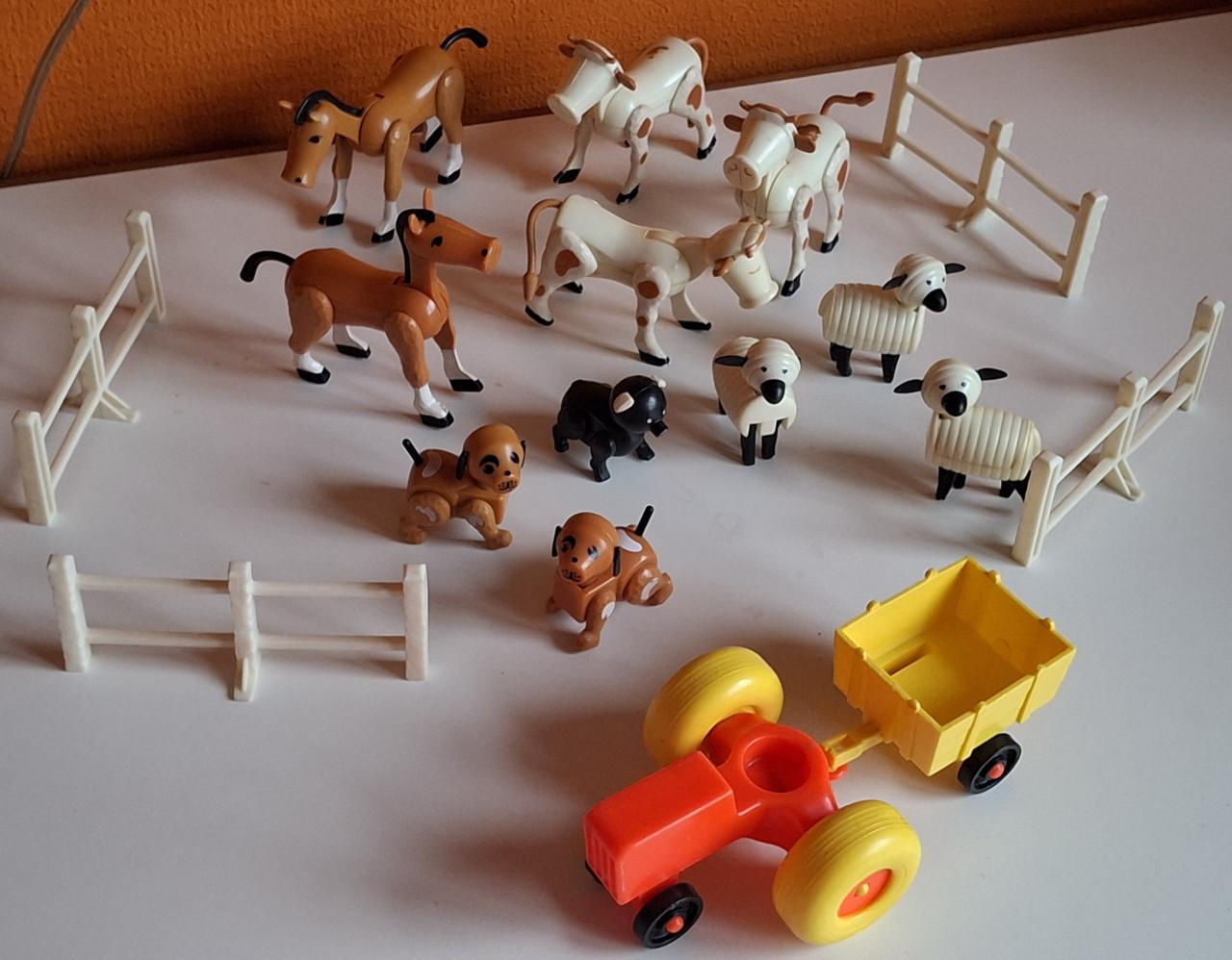 Vintage Fisher Price Boerderij dieren en hekjes