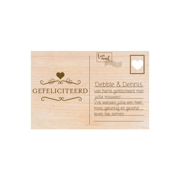 Houten kaarten