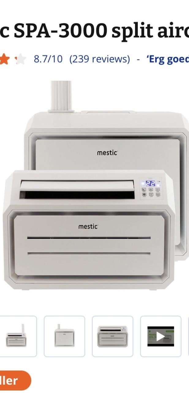 Mestic split airco voor caravans