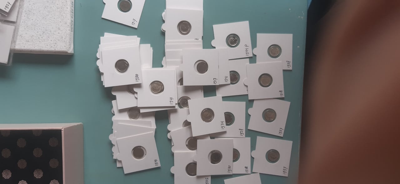 Zilveren dubbeltjes wilhelmina 55 stuk