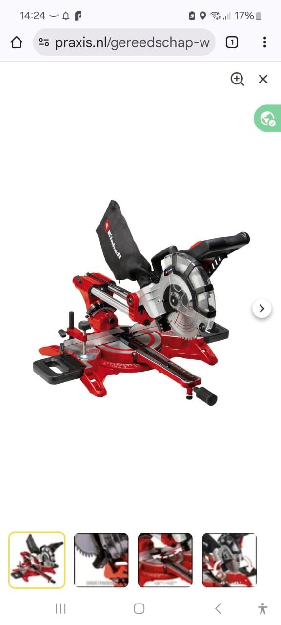 Einhell radiaal zaagmachine