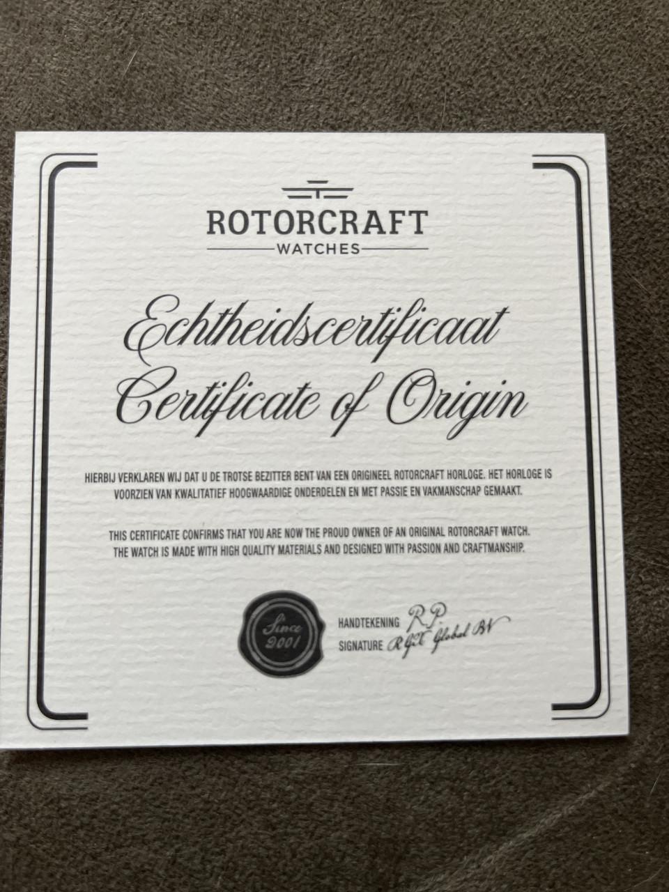 Rotorcraft Commander RC6903 en 6902 Horloge (NIEUW € 589,-!!)