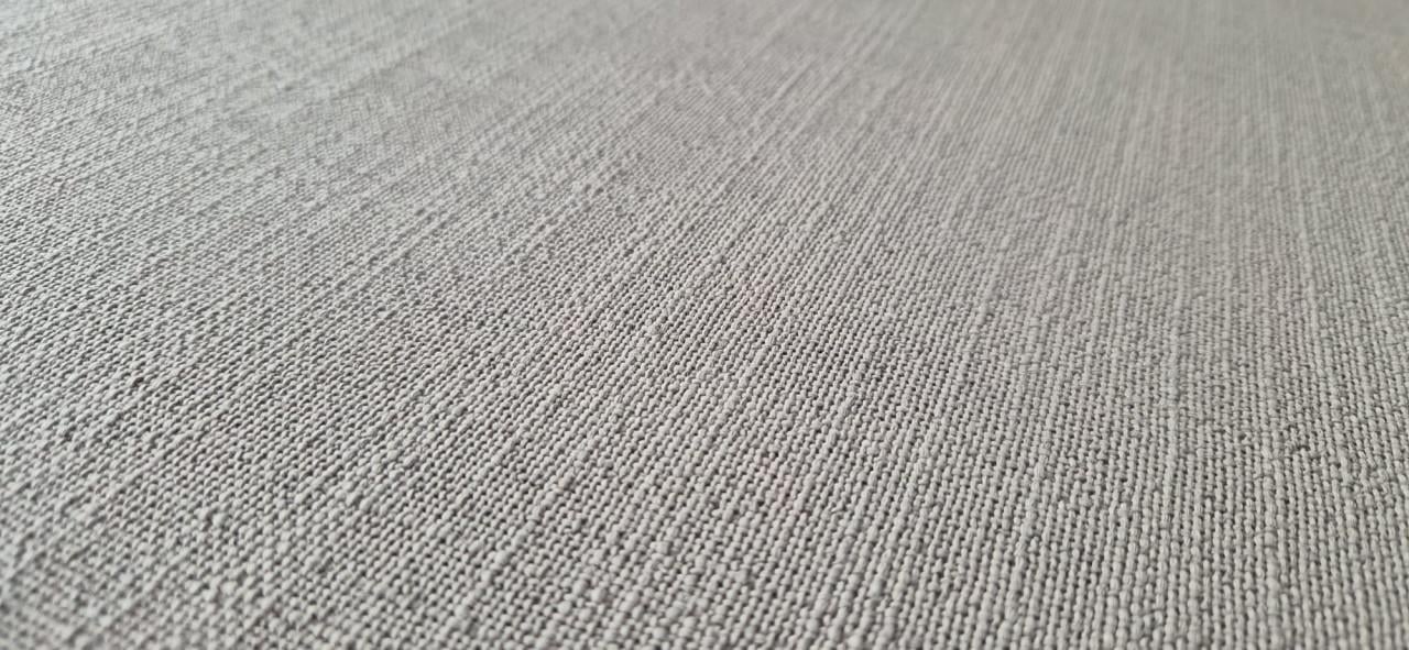 Grijze stoffen hoekbank