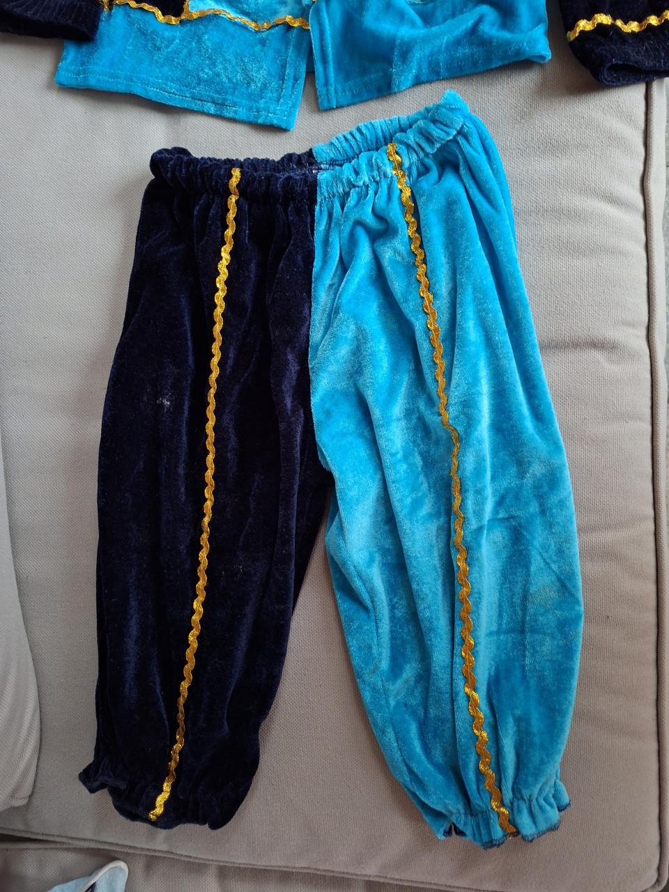 Pietenpak blauw maat 128