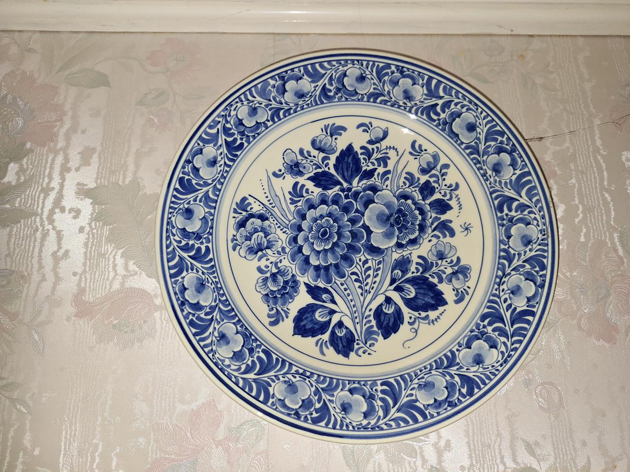 4 delfs blauwe borden