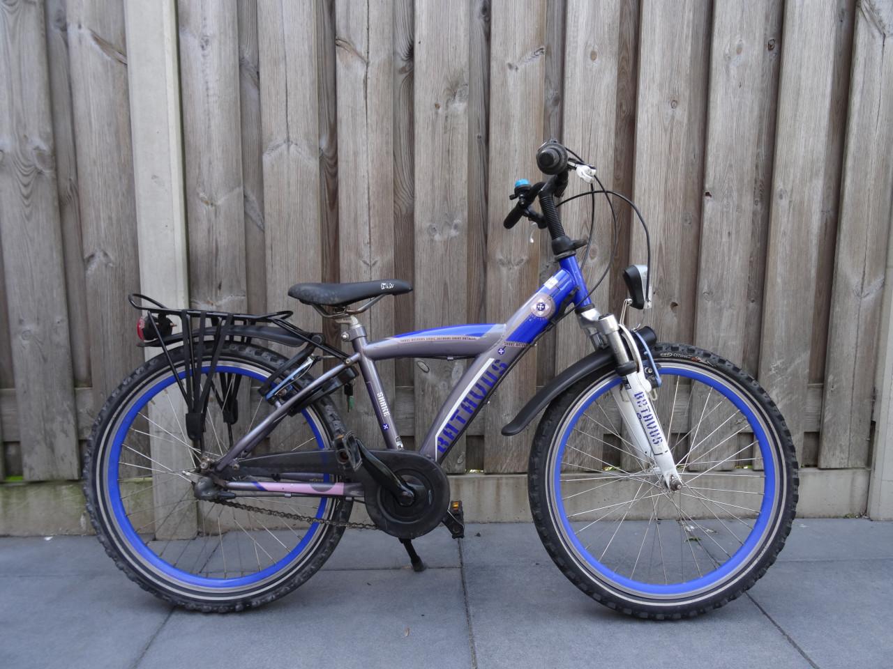 🌿 Batavus Snake Jongensfiets – 22 inch | Blauw/Grijs 💙🩶