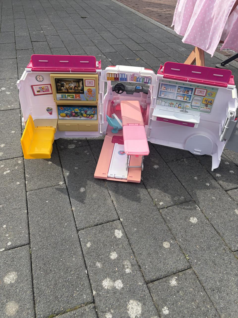 Barbie ambulance.