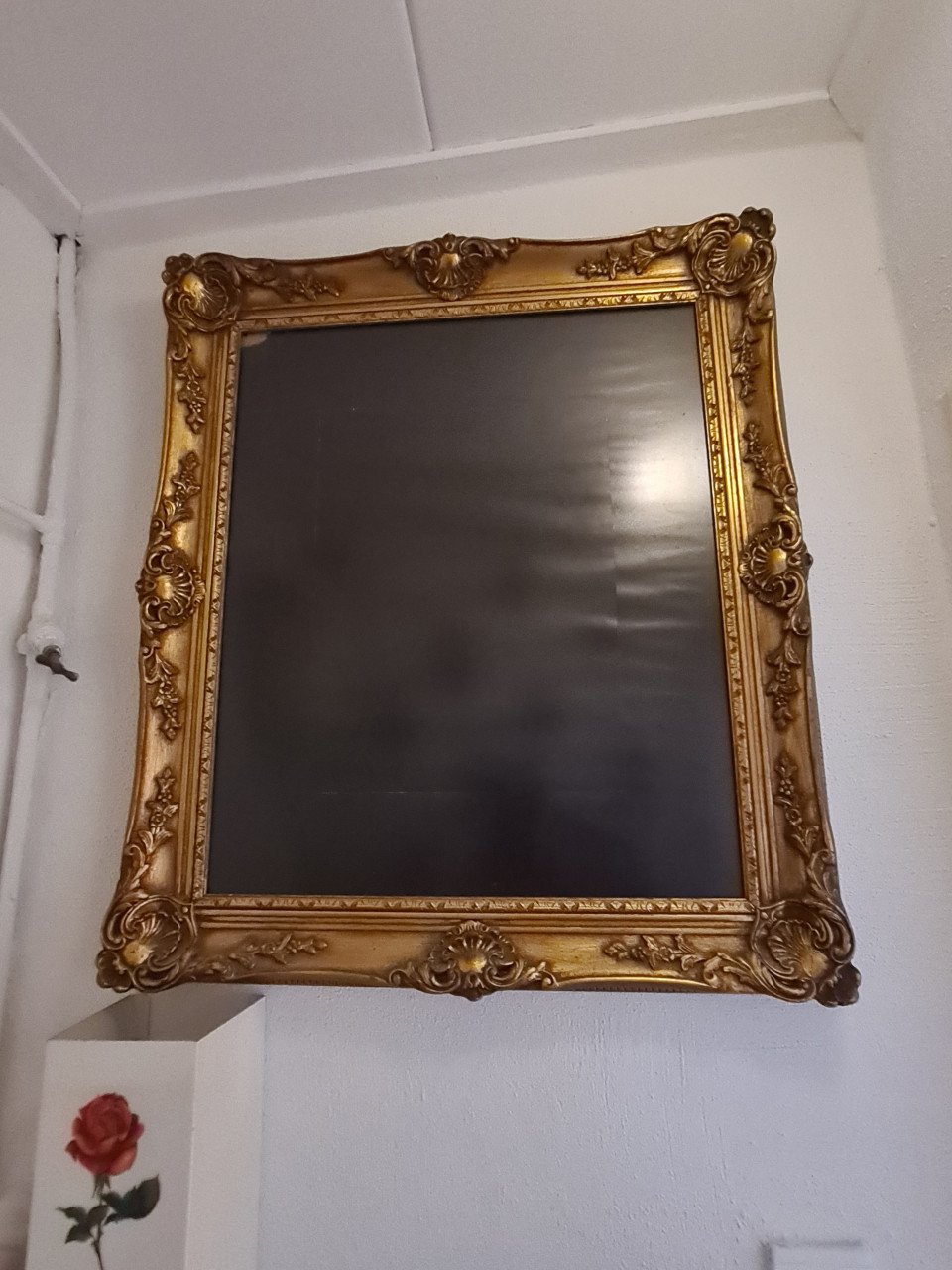 Vergulde vintage fotolijst, flinke afmeting!
