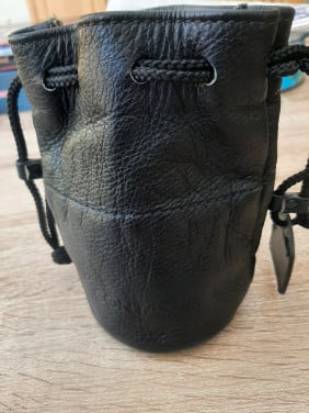 Lederen lenshoes voor Contax lens
