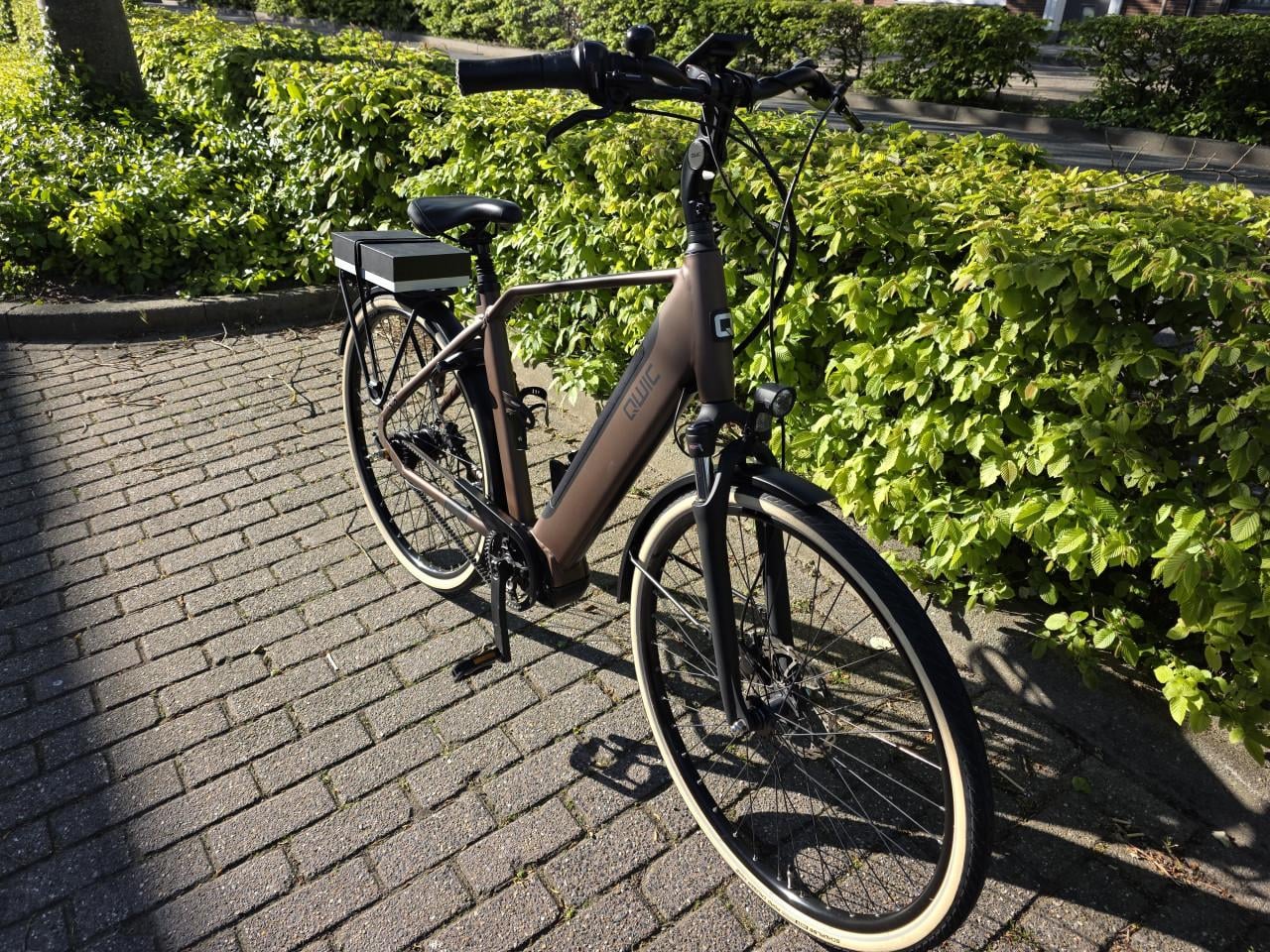 Qwic Premium elektrische heren fiets met Bafang M420 middenmotor