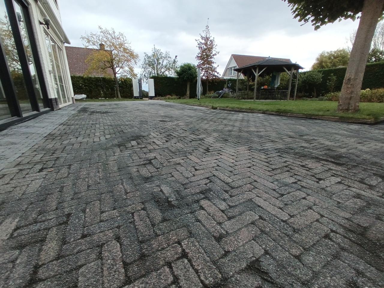Grond,Groenen Straatwerk.