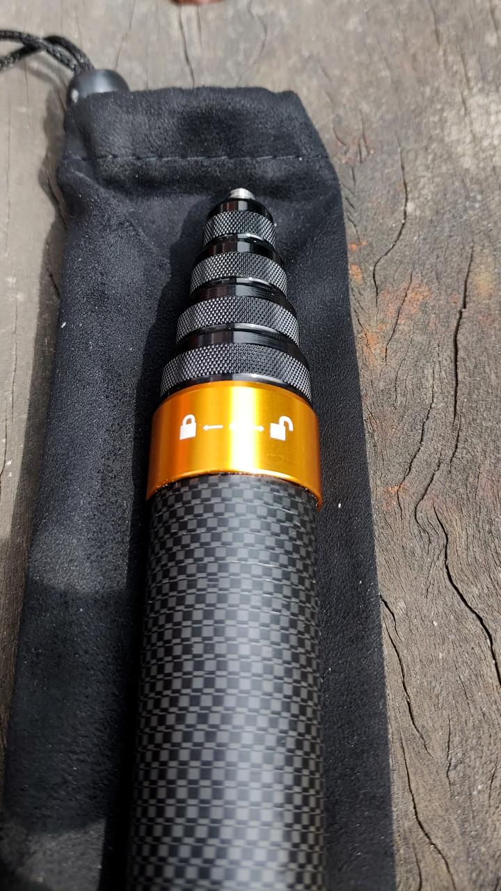 Nieuwe koolstofvezel Selfiestick van 290cm.