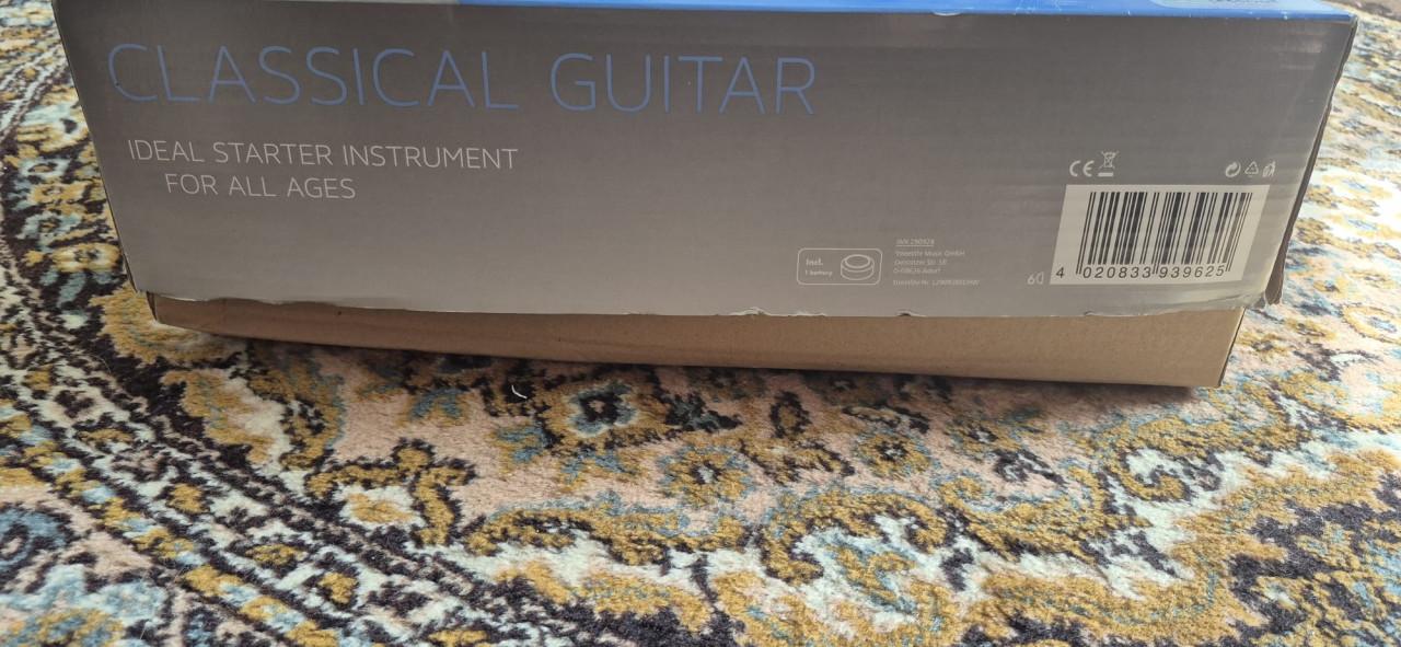 Klassieke gitaar Sheffield 6-delig set - Zwart - Incl. tas + tuner