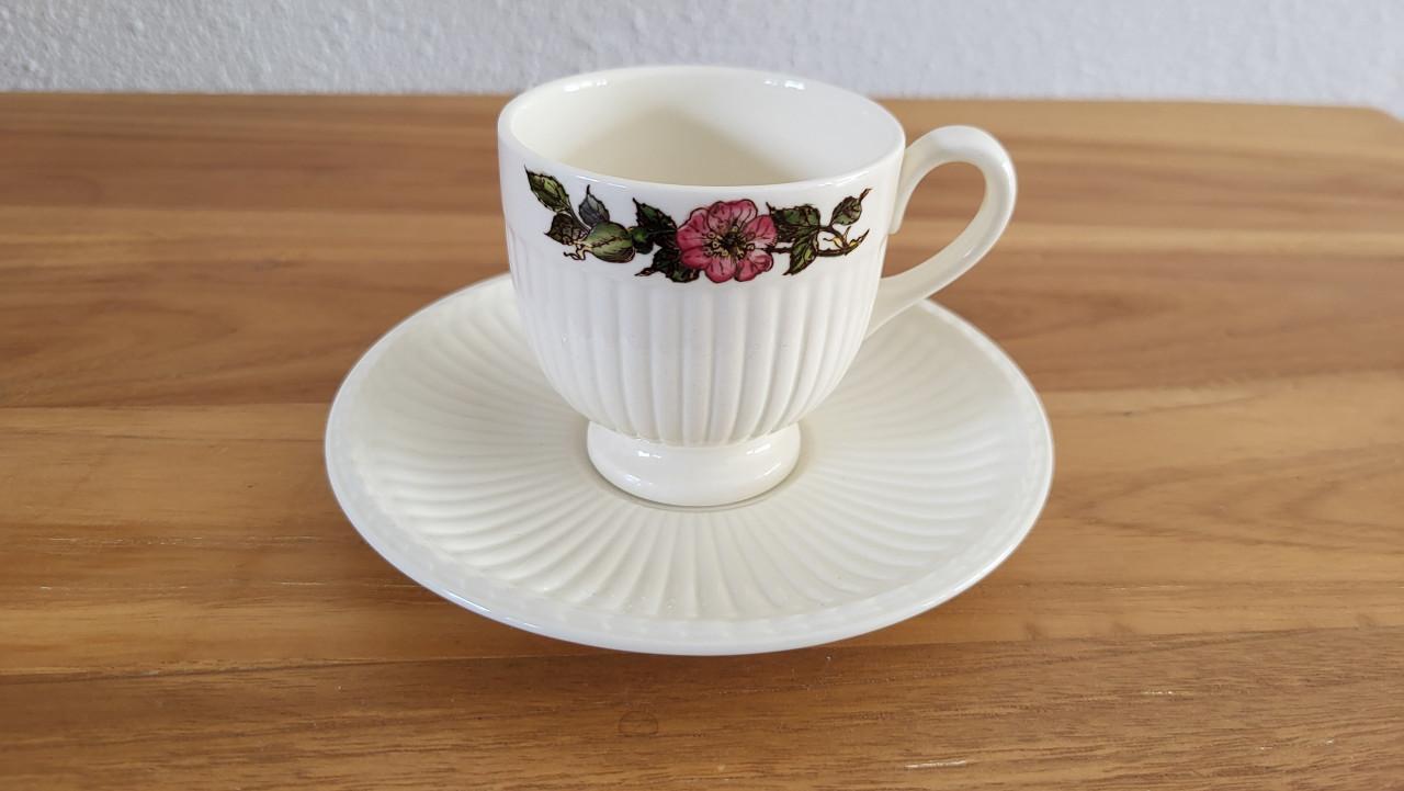 Wedgwood Briar Rose espresso kop en schotel