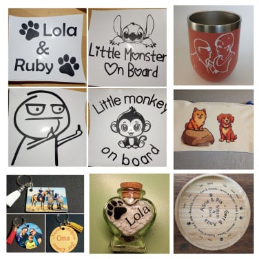 Verschillende gepersonaliseerde kadotjes voor een kleine prijs!