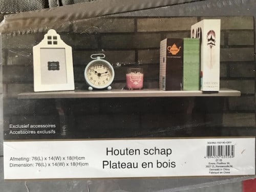 Klein boekenplankje nieuw!