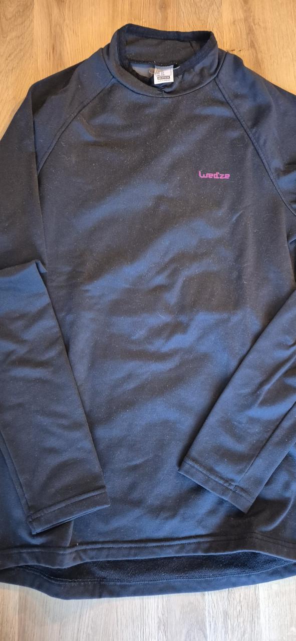 Ski pully zwart maat m
