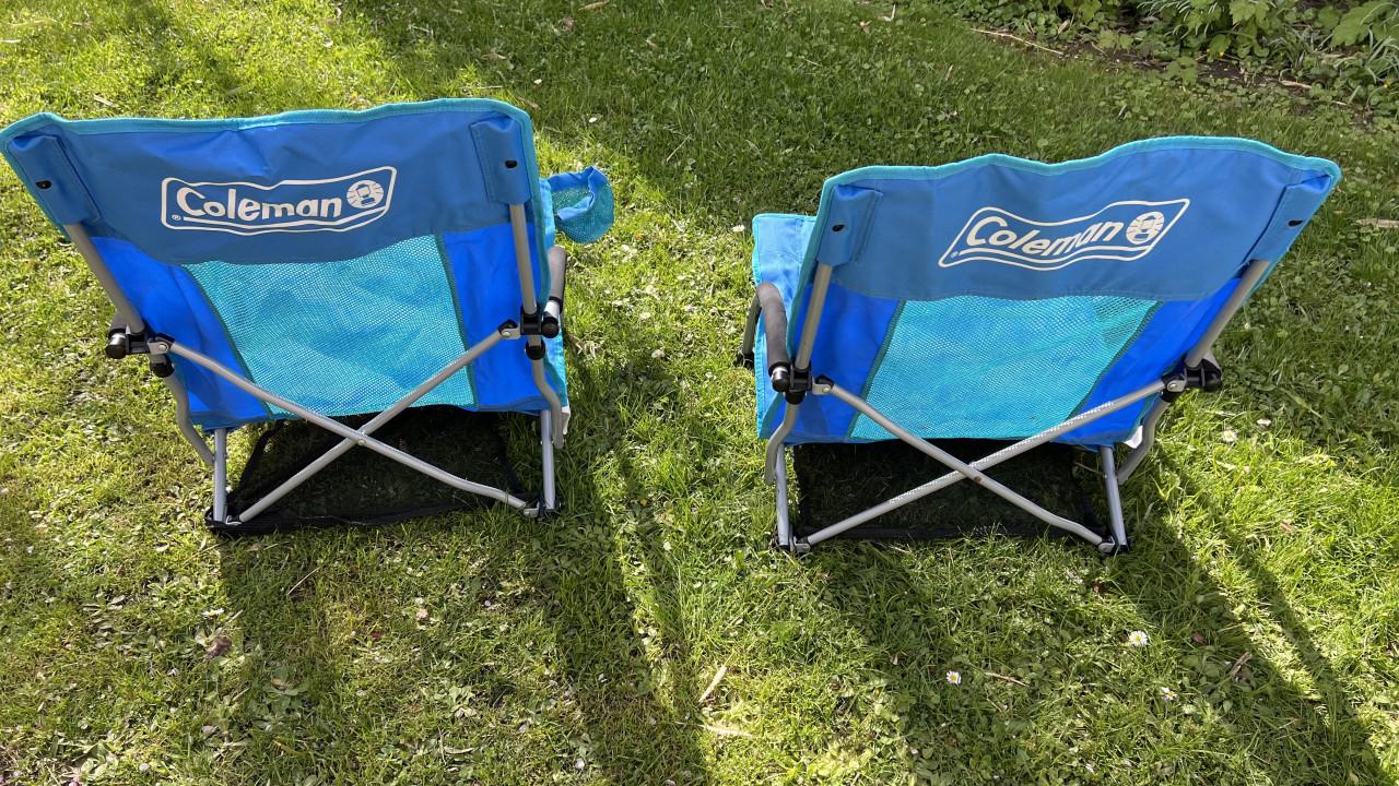 2 Coleman Low Sling strandstoelen