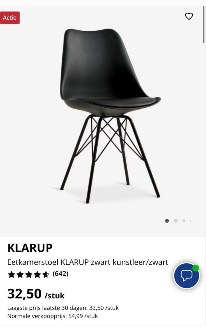 8  of 4 witte stoelen ( nieuw )
