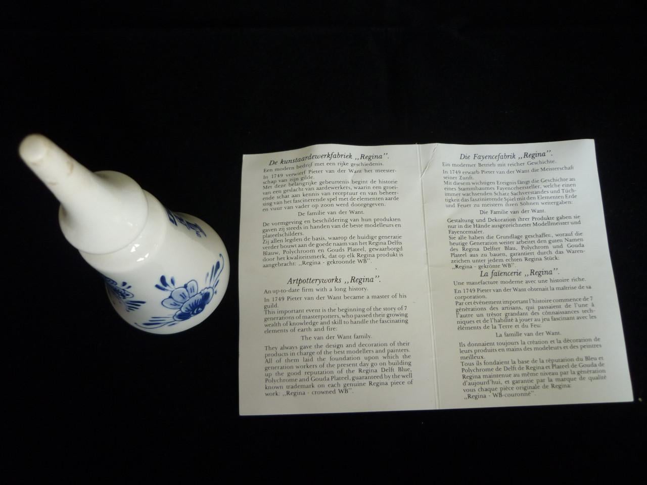 Vintage Regina Gouda Delfts blauwe likeurset + 5 schenktuit