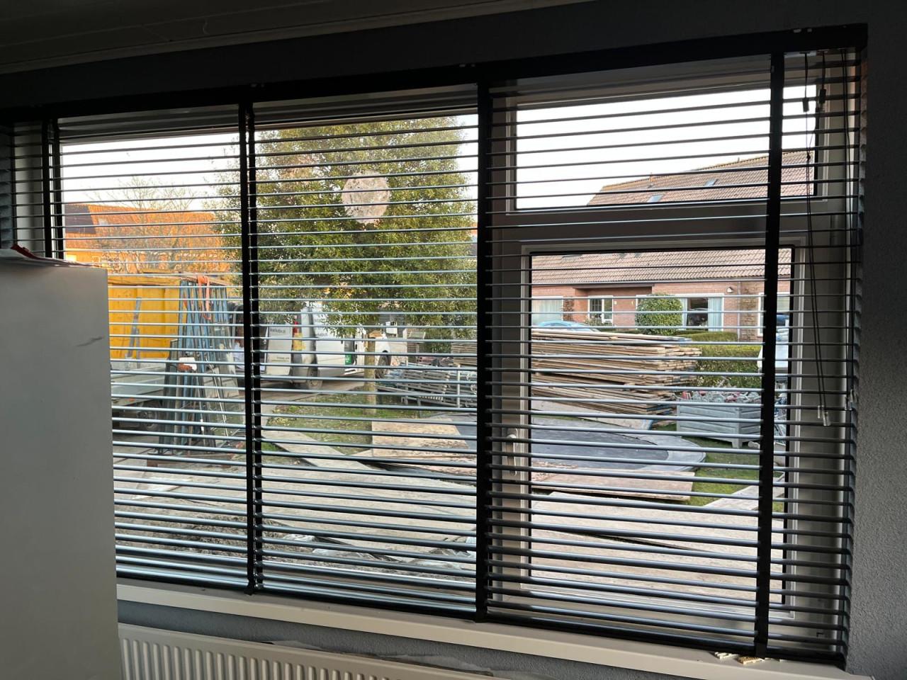 Zwarte aluminium Jaloezieën Kwantum