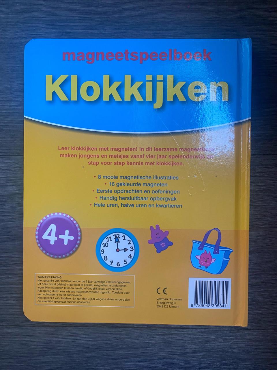 Magneet speelboek klokkijken