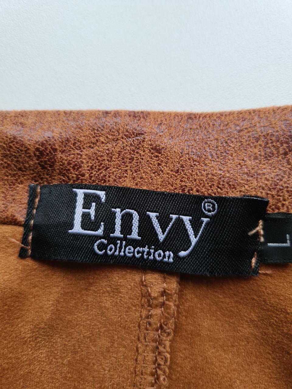 Nieuw ! Cognac kleur soepel vallende lange blazer van Envy Maat L