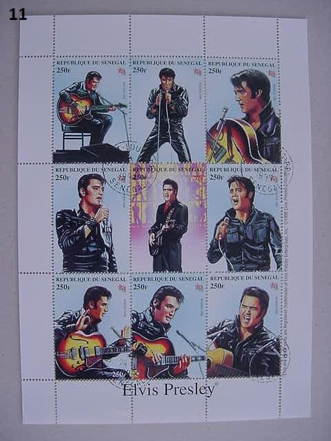 Elvis Presley Postzegelvelletjes