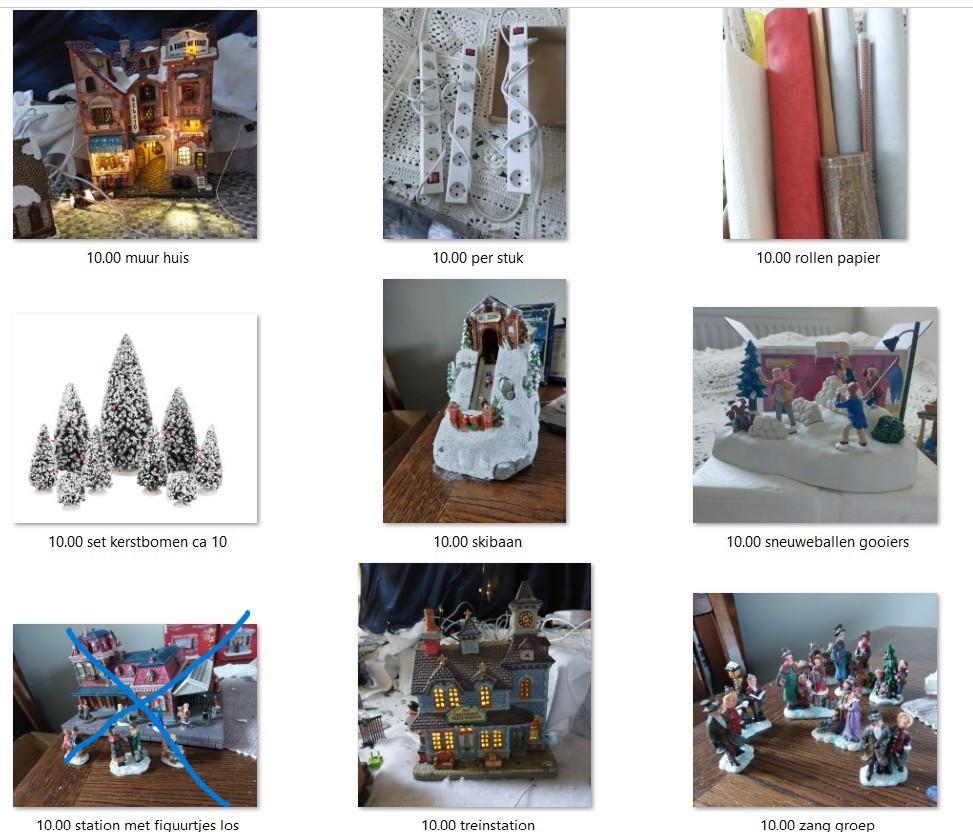 Te Koop Kerst huisjes en diversen