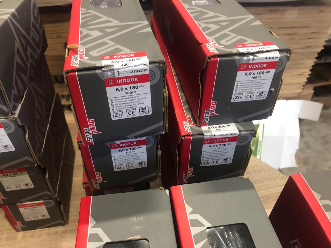 Dynaplus schroeven 3x12 tot 6x200 pz drive 50 % korting