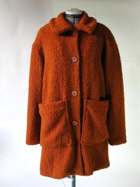 TE KOOP: Dames Bruin gevoerde teddy winterjas