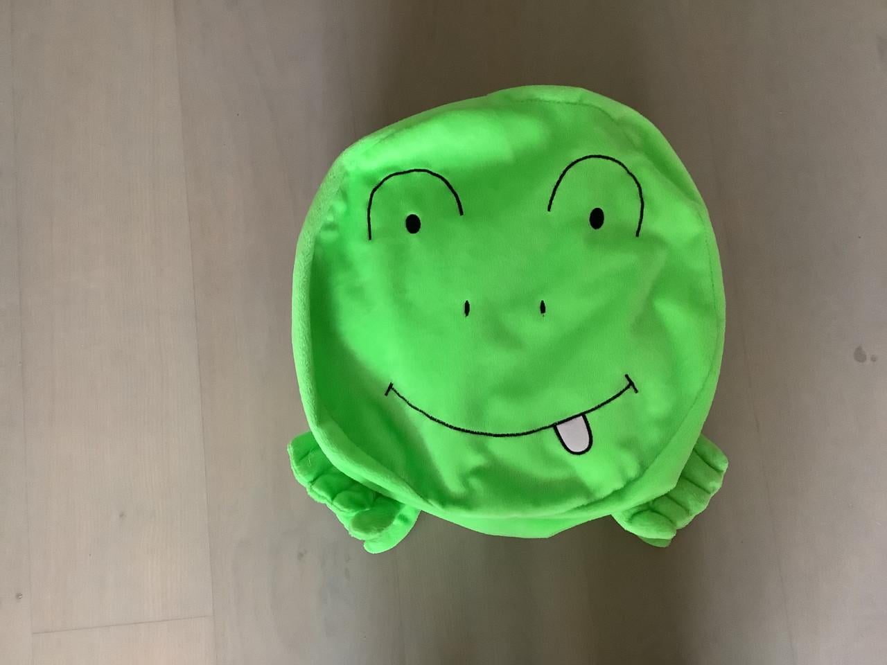 Kikker kussen / zitzak afmeting 25 cm hoog 35cm doorsnee €5