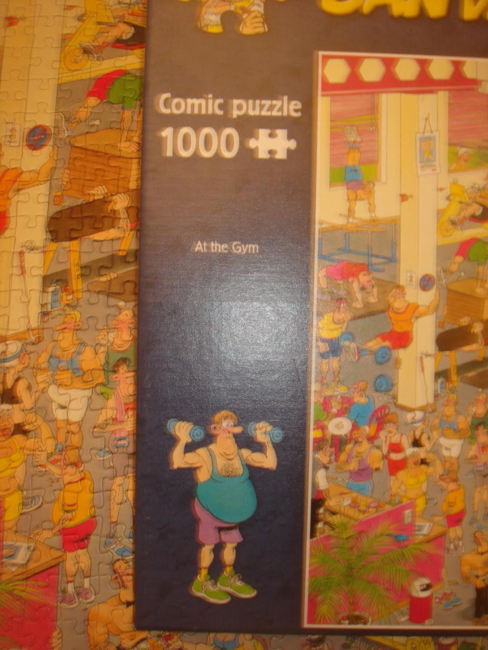 Te koop Complete Jan van Haasteren puzzel At the Gym 1000 stukjes