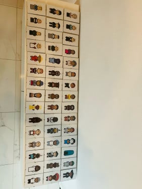 48 stuks verzameling Etniks cultuuriconen ingelijste kaarten