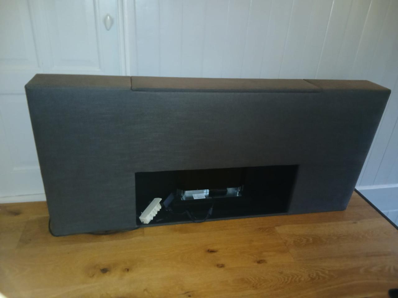 Hoofdboord bed en tv kast