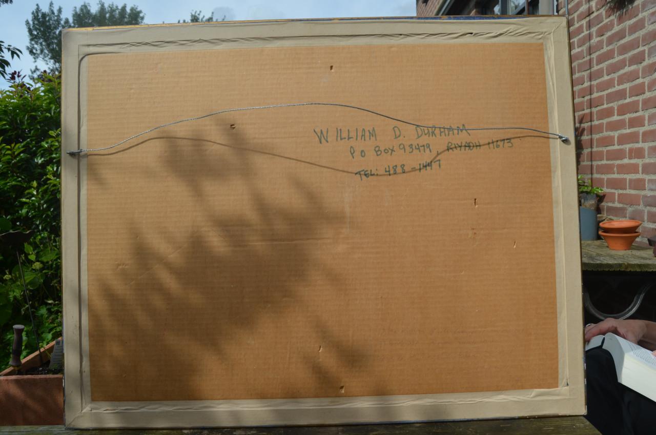 Aqua 'Huizen bij Riyaad' Saudi Arabië W. D. Durham