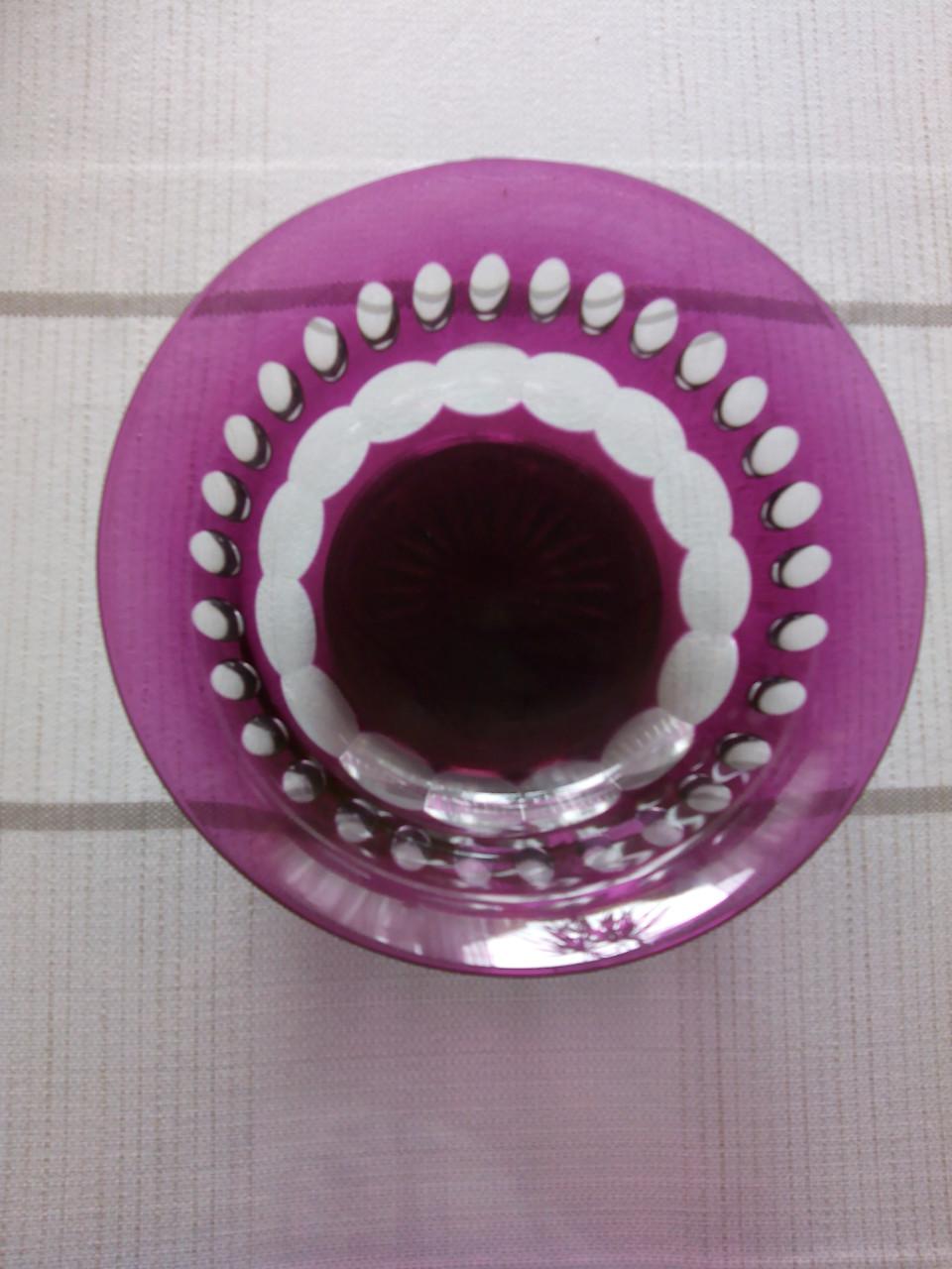 Kristalglazen (fruit)schaal, merk: Val Sint Lambert