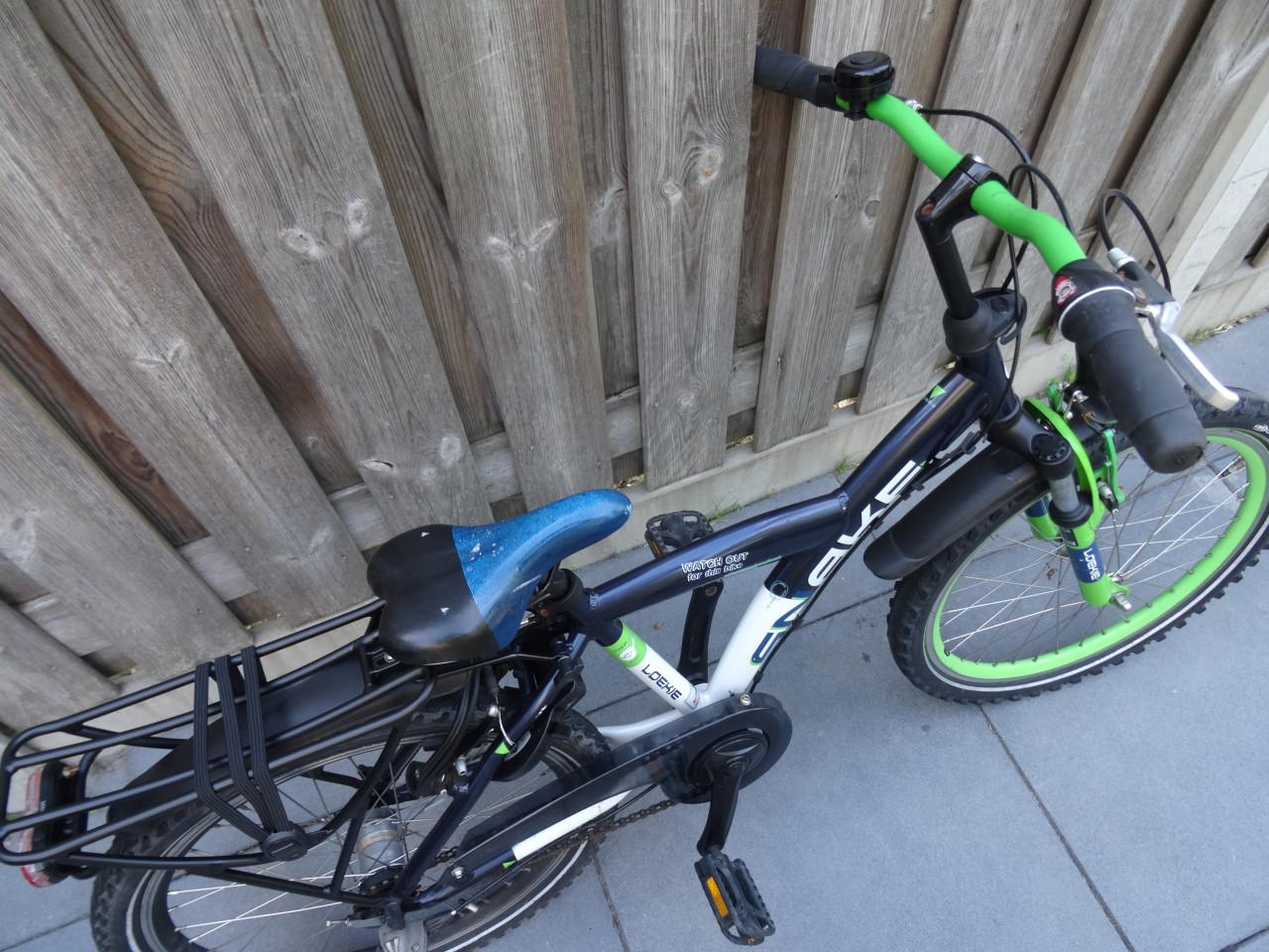 🚲 Loekie Snake Jongensfiets – 22 inch – Stoer Model 💚💙