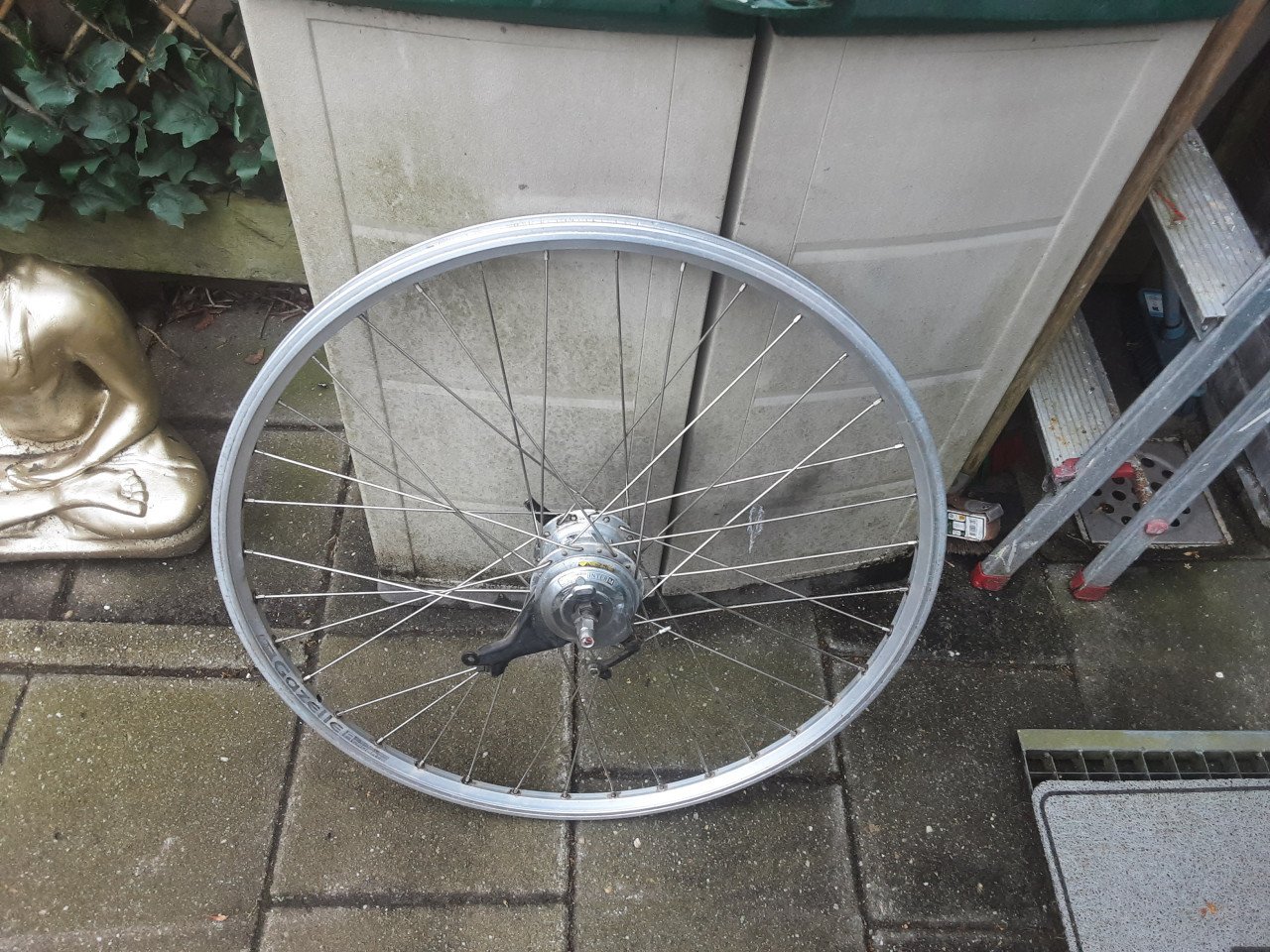 Gazelle 28 inch nexus achterwiel, 7 speed,rollerbrake rem
