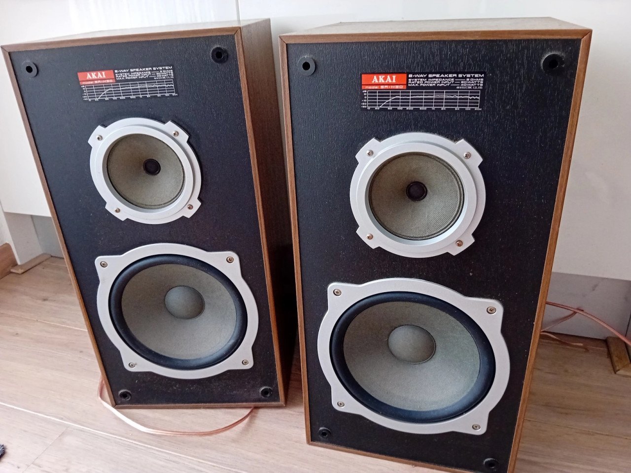 Vintage akai SR H30 luidsprekers izgst