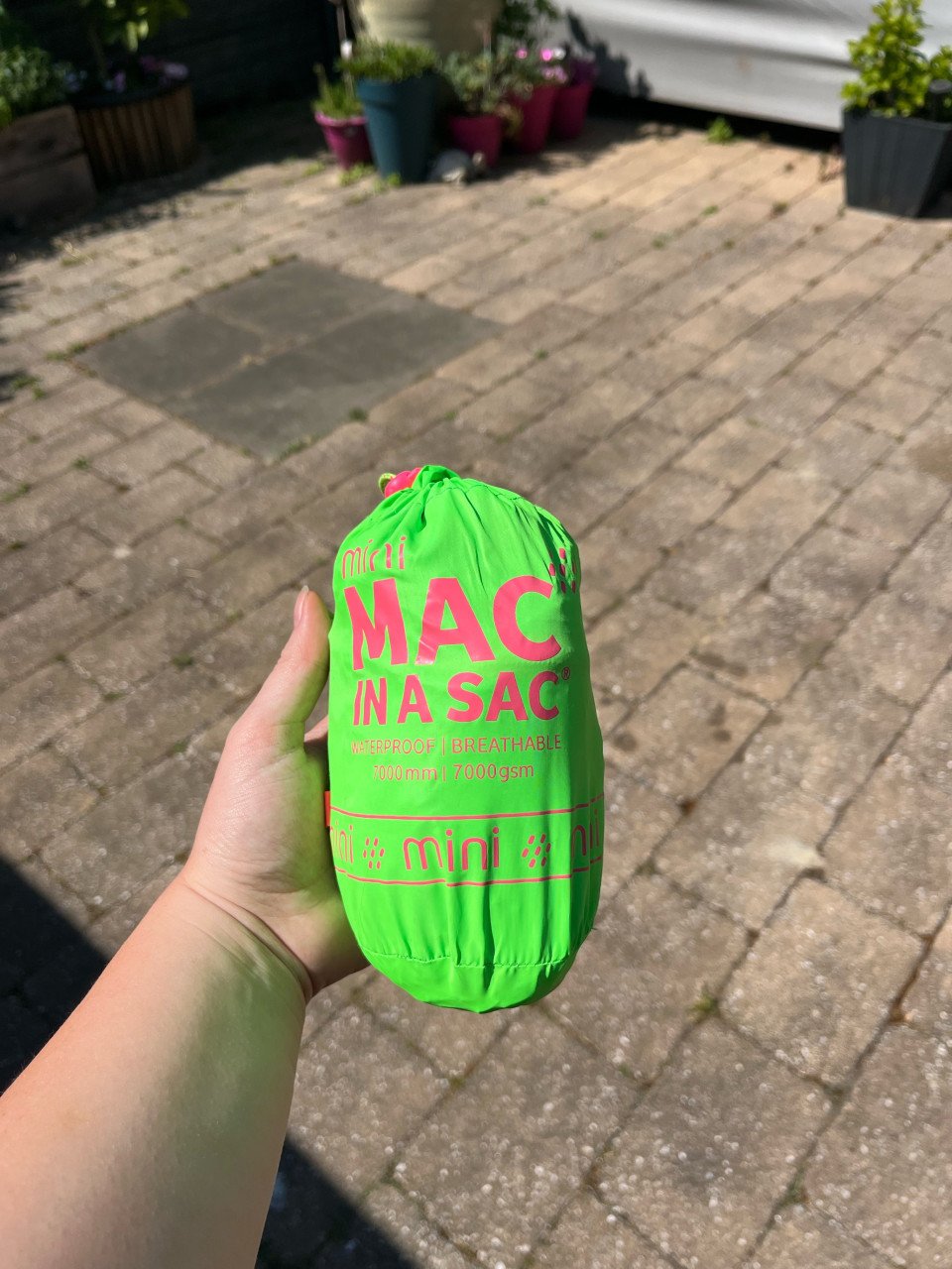 Mini mac in a sac - kinder regen jas maat 146-158