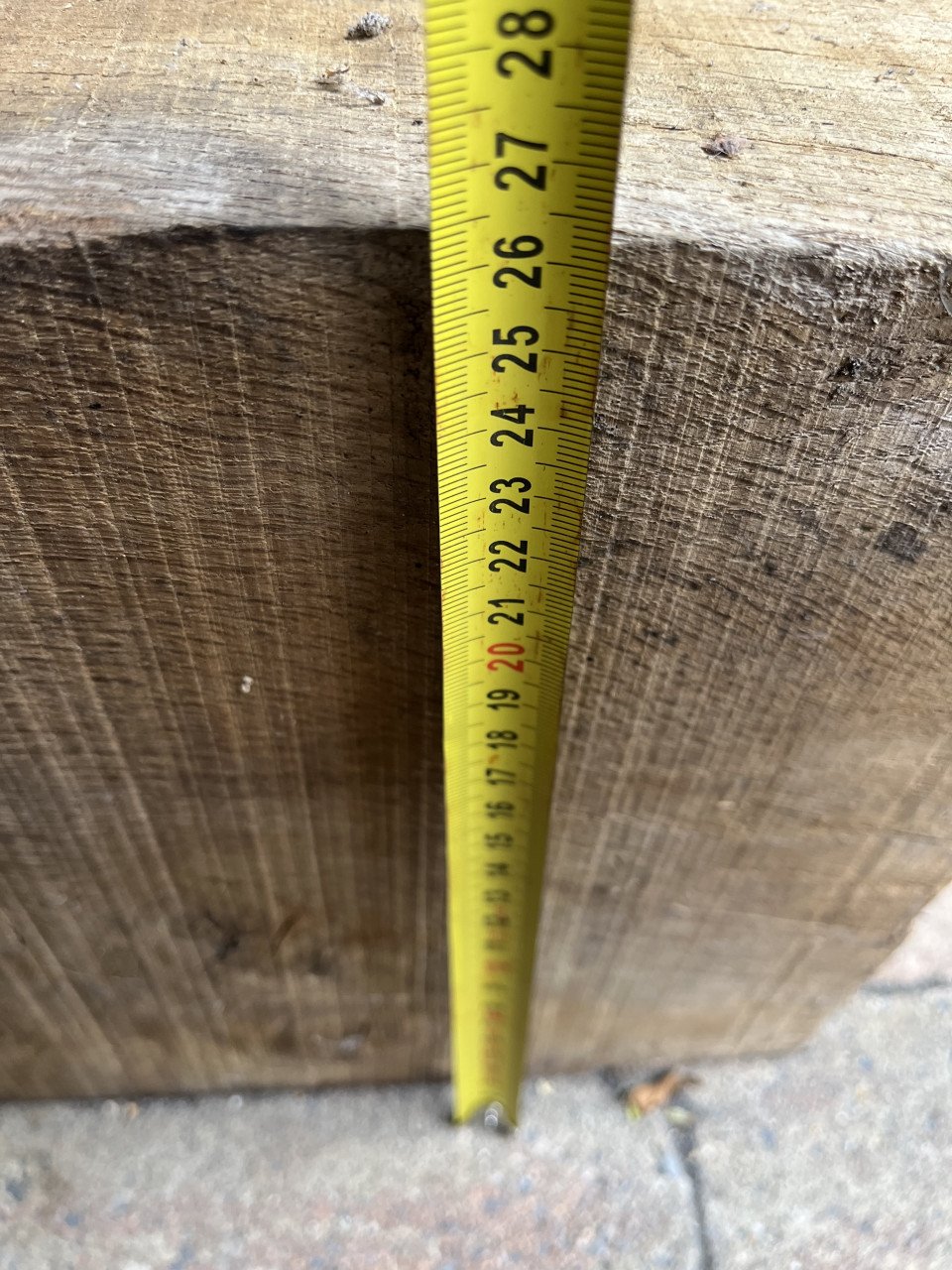 Eiken biels – droog en in goede staat